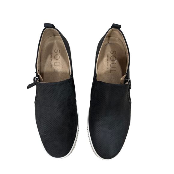 Soul Black Slip On Sneakers - Size 8M - Picture 3 of 4
